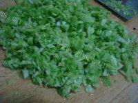 特色香菇白菜发面肉饼做法图解4)