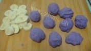 香蕉紫薯饼做法图解2)