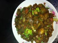 饱满的家常烧茄子
