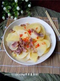 味道不错的土豆肉片