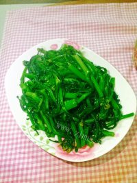 家常菜清炒菜心做法图解9)