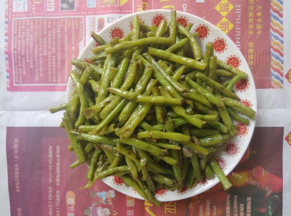 独特的干煸长豆角