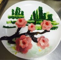 美味的火腿拼盘做法图解3)