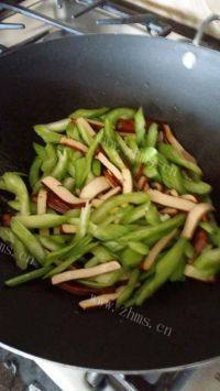 家常菜芹菜豆腐干做法图解6)