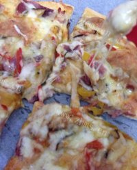 培根PIZZA做法图解8)