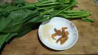 美味的虾米拌菠菜做法图解1)