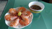 美味的白灼虾