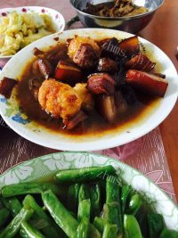 色香味俱全的红烧肉做法图解5)