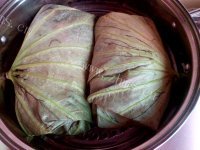 美味的荷叶饭做法图解12)