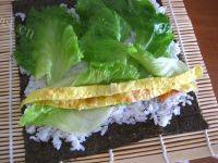 自己做的生菜寿司做法图解9)