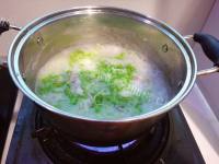 生菜鸡肉粥做法图解9)