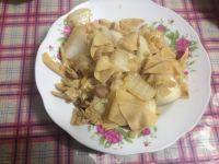 家常菜白菜炒干豆腐