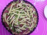 清炒牛肉青椒披萨做法图解8)