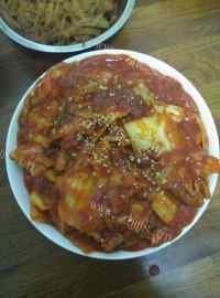 芳香四溢的辣白菜炒五花肉做法图解9)