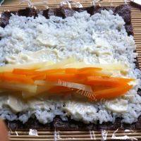 「手工美食」好吃的土豆鸡蛋寿司	的做法图解八