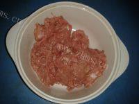 家常菜青菜肉丸汤做法图解3)