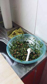 香味四溢的野菜包子做法图解5)