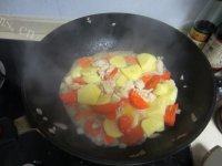 饱满的咖喱鸡肉饭做法图解6)