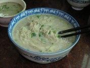 美味的蘑菇汤面