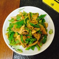 家常菜青椒榨菜肉丝