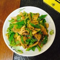 家常菜青椒榨菜肉丝