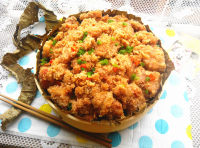 美味的麻辣粉蒸肉