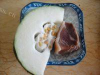 美味的咸肉蒸冬瓜做法图解1)