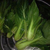 家常菜蘑菇炒青菜做法图解2)