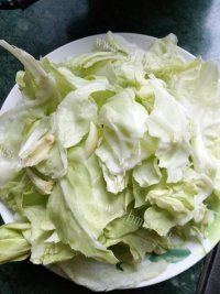 炒白菜做法图解1)