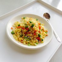 清淡的青豆炒饭做法图解11)