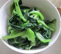 酥嫩香菇炒青菜做法图解2)