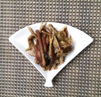 素菜扁尖拌条茄做法图解6)