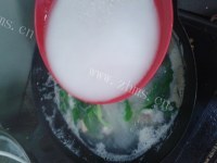 营养汤蟹煮菜心汤做法图解5)