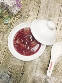 桂花银耳紫薯羹做法图解5)