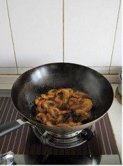美味的麻辣干锅虾