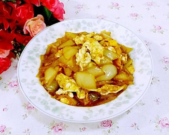 色香味浓的洋葱炒鸡蛋