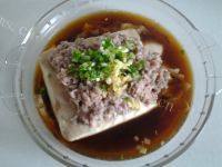 肉末蒸豆腐做法图解6)