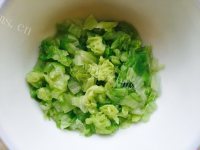 自制豆腐白菜瘦肉粥做法图解4)