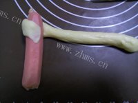 脆皮肠面包做法图解9)