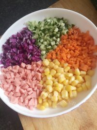美味的五彩饭团做法图解1)