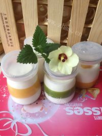 好吃的天然彩色布丁做法图解7)