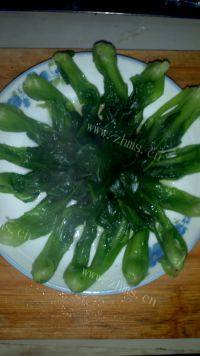家常菜香菇扒油菜做法图解4)