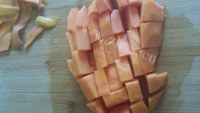 自制牛奶木瓜做法图解2)