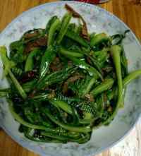 家常菜爆炒油麦菜
