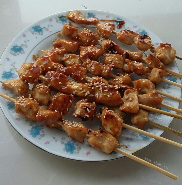 好吃的蜜汁鸡肉串