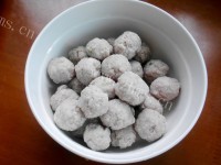 美味的小白菜肉丸汤做法图解7)