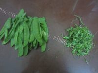 清爽鲜嫩的凉拌荷兰豆做法图解2)