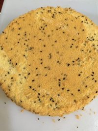 自制黑芝麻戚风蛋糕做法图解19)