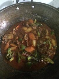 家常菜咖喱牛腩做法图解8)