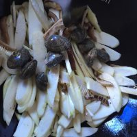 简单花蛤炒交白做法图解4)